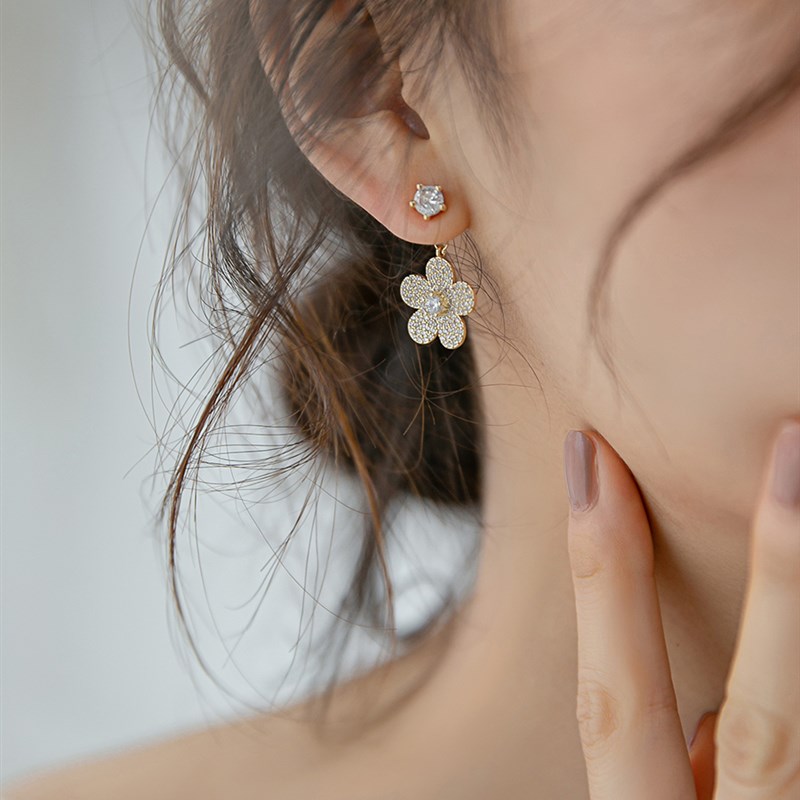 仙气森系超仙耳环2020年新款潮时尚耳饰韩国气质网V红耳夹无耳洞