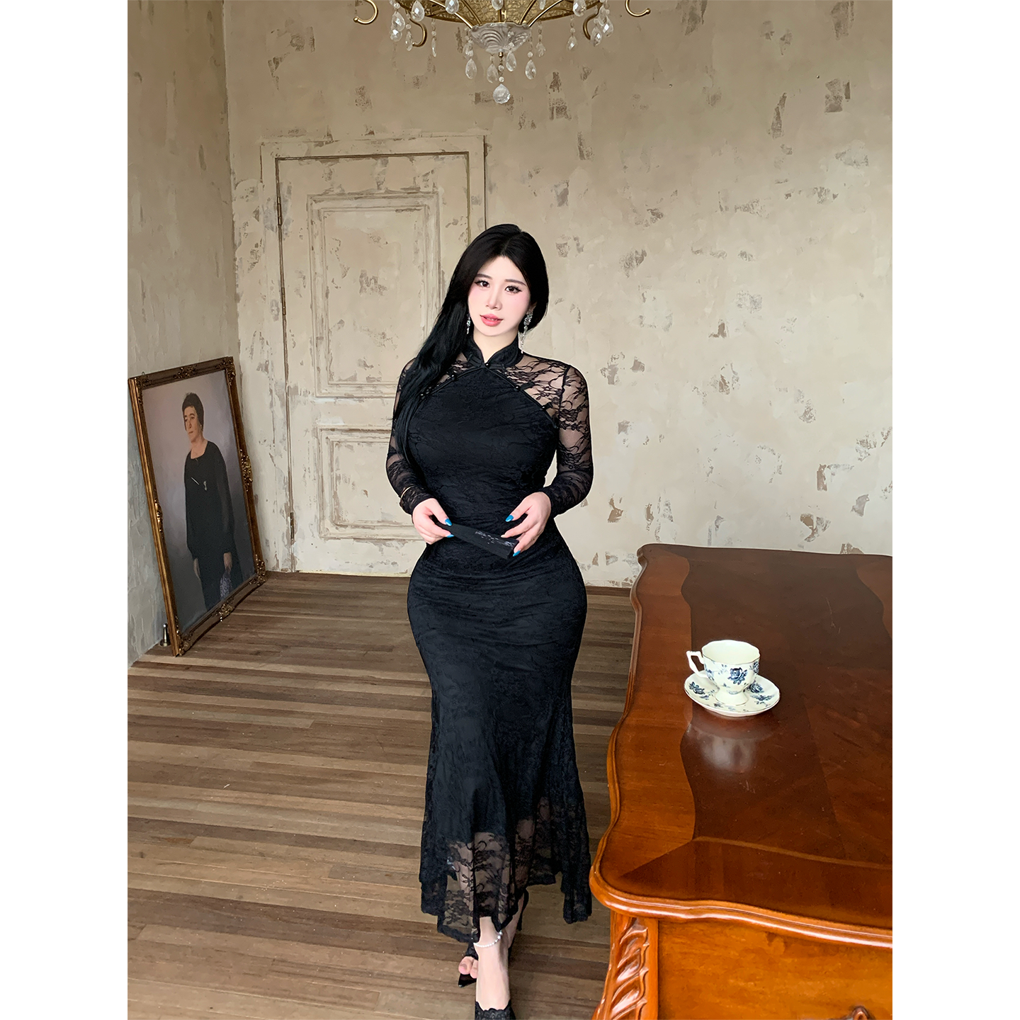 蕾丝 修身 性感