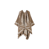 披肩外搭加厚披肩斗篷双面围巾 简约小众款 babes 花蝴蝶披肩