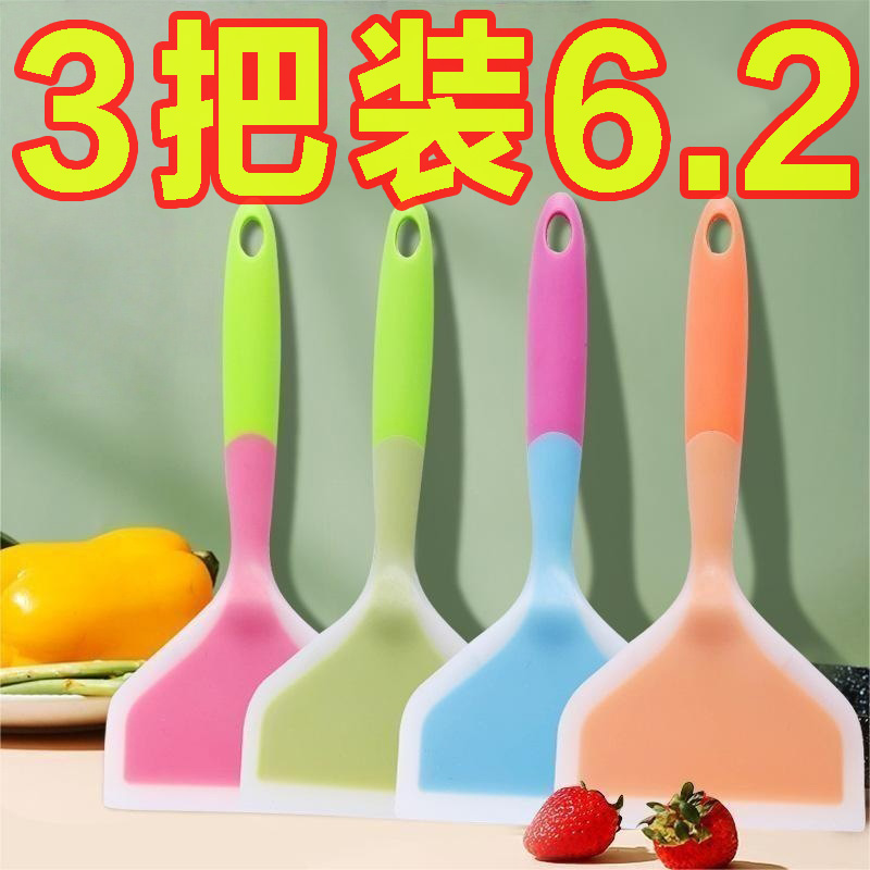 硅胶铲耐高温烘焙摊煎饼铲一体式