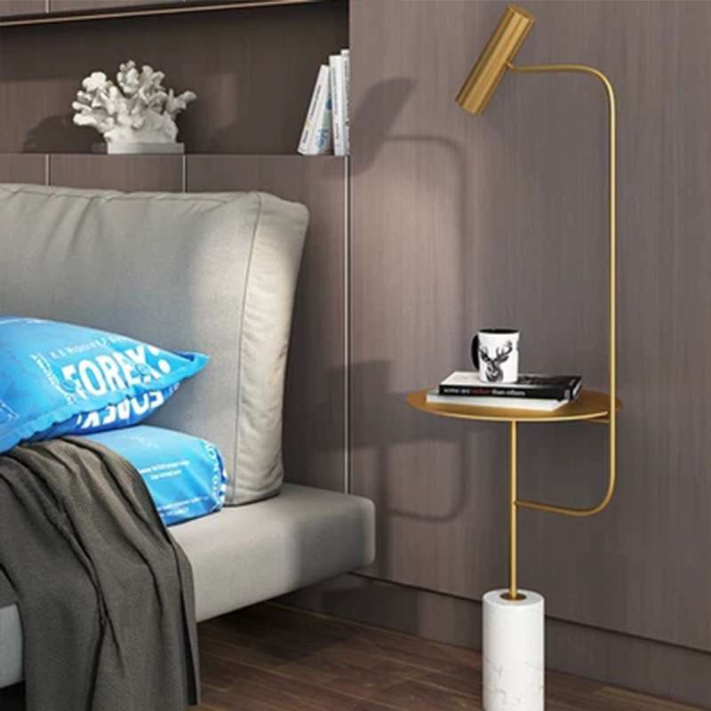 北欧后现代创意简约设计家用样板房客厅茶几沙发大理石桌子落地灯