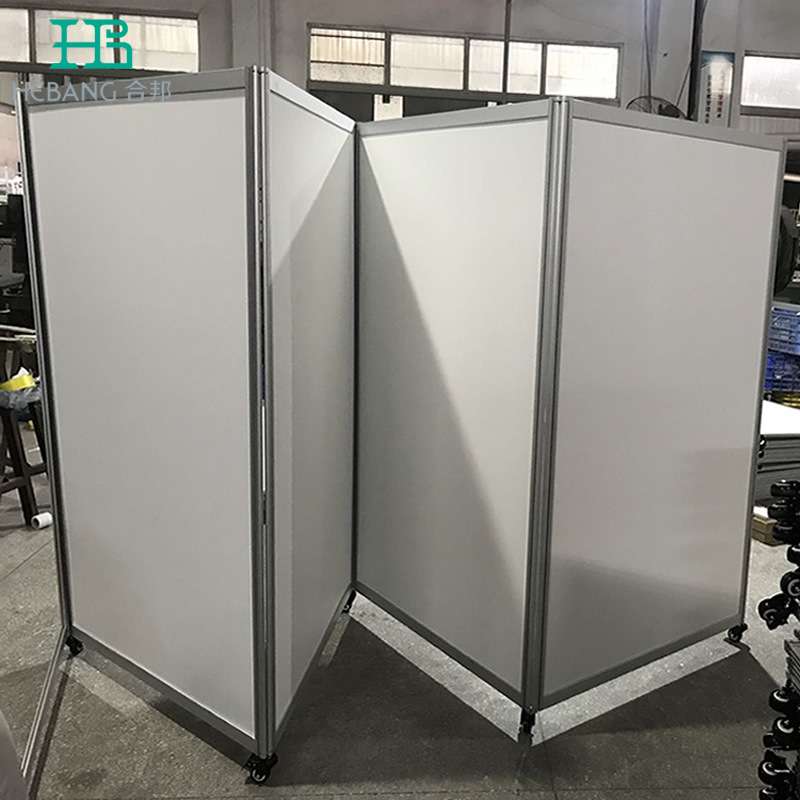 折叠屏风折叠书画展板摄影画展展架学校幼儿园宣传铝合金折叠展板