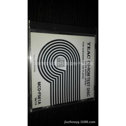MCD-F561A 面振1.0MM测试碟 TEAC CD-RW格式