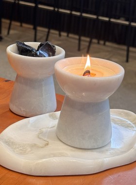 70g花果调天然大理石香薰蜡烛欧式复古法式浪漫氛围感装饰摆件