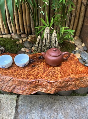 诧寂风天然c随形树瘤香杉木满瘤疤金丝根雕 禅意实木干泡茶盘底座