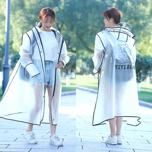 雨衣电动车小h型大人女可爱的脚踏车穿的女款网红单人连体轻便踏