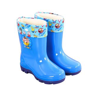 雨靴宝宝上学中筒水鞋 男r女款 R防水防雨防滑四季 10岁儿童雨鞋