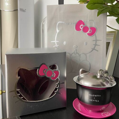 【正品代购】喜茶联名HelloKitty限量可爱挂件卡包茶碗纸袋周边