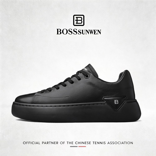 BOSSSUNWEN轻奢厚底男士板鞋