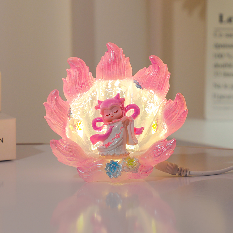 九尾狐小夜灯桌面小摆件生日礼物