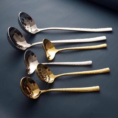 304不锈钢大汤壳火锅漏勺家用大号盛汤盛粥调羹长柄喝汤汤勺