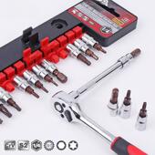 六角花型旋具筒T30T40内批头PBH大飞套筒梅花快扳手速套工具套装