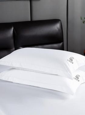 80S酒床上四件套五级馆全星棉贡缎床单店被罩宾酒TYE店布草白色套