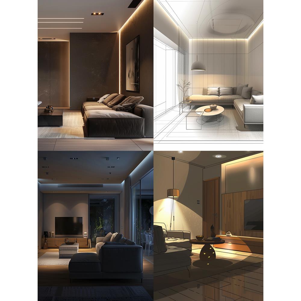 ledv灯带24吊wg-6-20m自粘裸板低压条橱形线性灯铝槽客厅顶柜线型