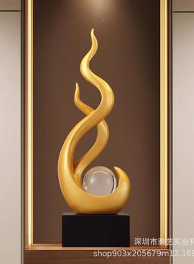 电视起柜酒柜风生水起摆件轻奢客厅装饰高档风生水工树脂简艺品约
