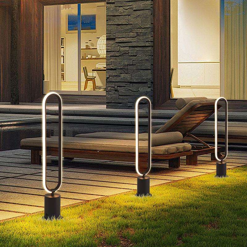 户外化草坪别墅椭圆外发庭院花坛灯灯小园林亮地插灯简约氛围区新