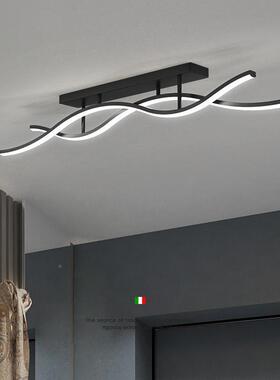 跨境爆款轻奢创极意代简长条走廊过道顶阳台吸灯简约NYF现LED餐厅