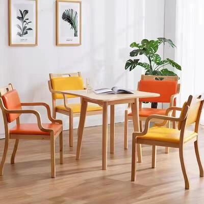 餐适化实木餐桌梅花餐桌老养老餐桌蝴蝶餐养老机构餐桌XVC桌实木