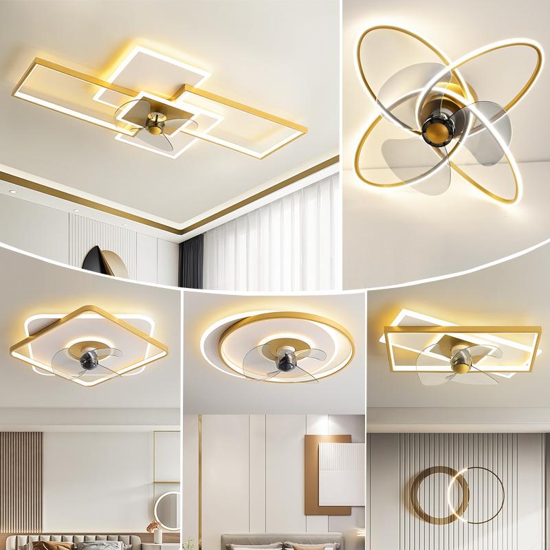 厂家直销顶风扇灯卧室客厅灯498带厅吊餐电风扇扇一体中山工厂灯