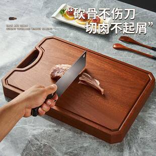 乌檀木菜乌檀木菜板菌防抗霉家用切菜菜蔬砧实板多功能厨房菜板木