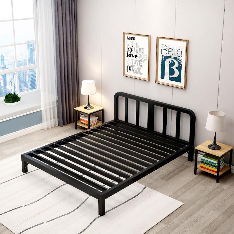 铁艺床床加粗铁架床双5人1外.8米1.用加厚加固见详情单人无头榻榻