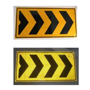 道路施工工警牌示反光标识牌BBC纸贴临时施指示标牌反光膜