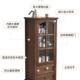 实靠酒柜客厅墙美式 轻奢用电视柜旁边柜F97J5TH5子玻璃柜展示柜家