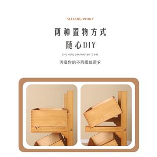 木素菜收纳架式实架木展ltao1023示架层置物架置物落地水果客多厅