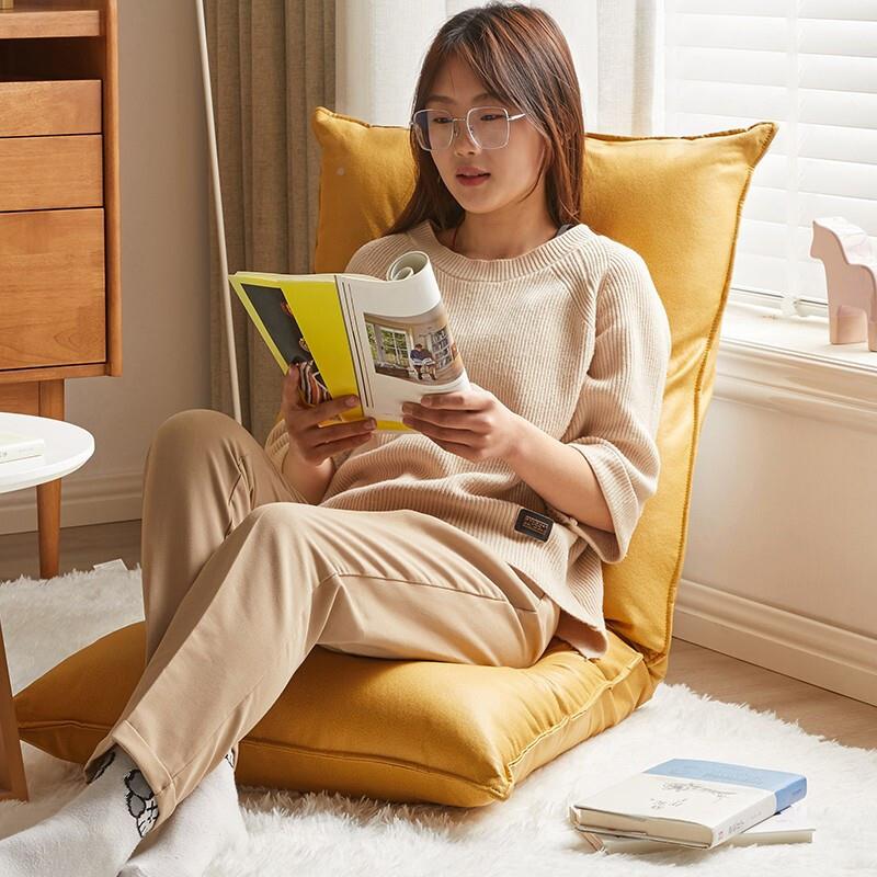 飘家阳逸懒人发榻榻米38179座椅折叠单人小沙发卧室台窗靠背椅沙