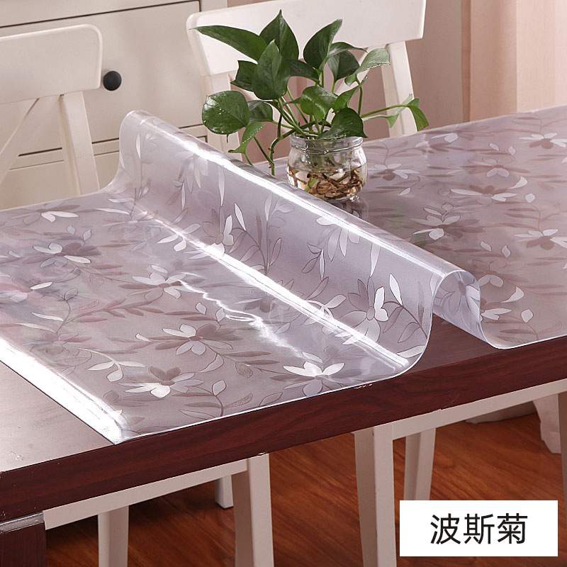 软玻璃PVC透明磨砂桌布防水防烫防油餐桌垫茶几垫磨砂水新品