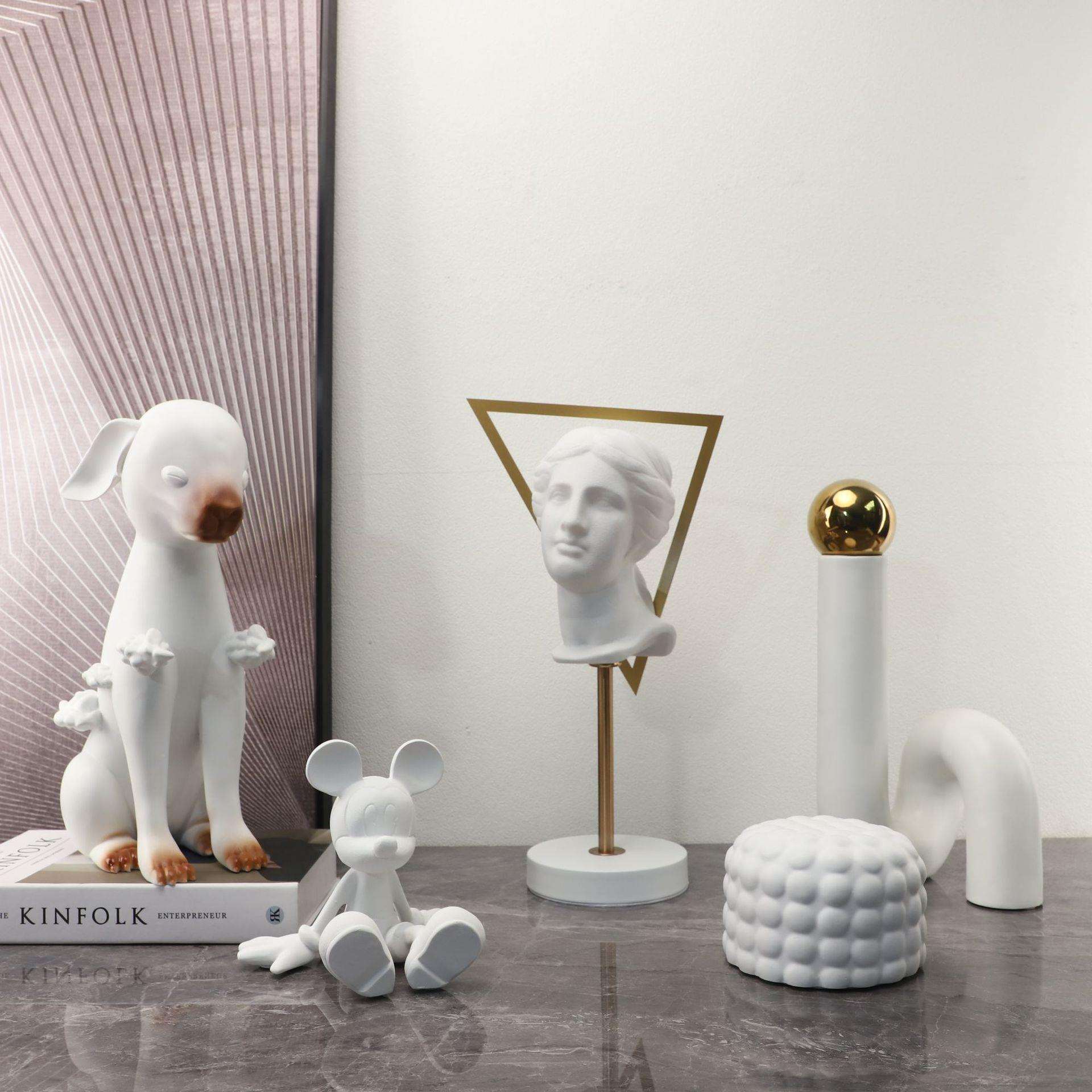 现代简约创意家032居支架样人雕塑摆件间电柜视书房博物架板装饰