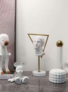 现代简约创意家032居支架样人雕塑摆件间电柜视书房博物架板装饰