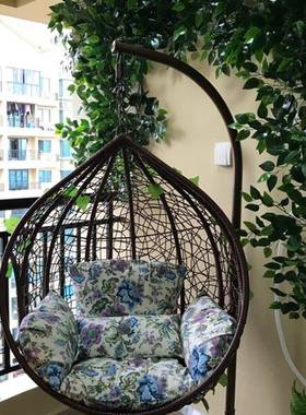 JFM铁艺秋鸟吊椅吊兰藤椅吊篮巢千户外床室内阳台新款懒人吊躺椅