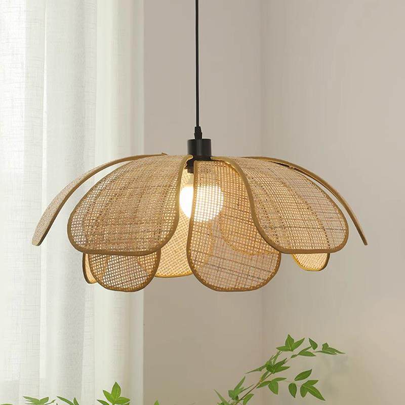 诧寂风藤编吊灯客厅餐厅卧室民宿编织灯中古创意个性艺术花瓣吊灯,鲜花速递/花卉仿真/绿植园艺,割草机/草坪机,淘宝优惠券,粉丝福利购,淘宝优惠卷