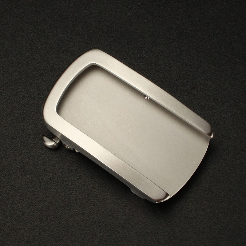 U字母款内穿自动扣男士皮带扣头不锈钢裤带腰带配件3.5cm高档商务