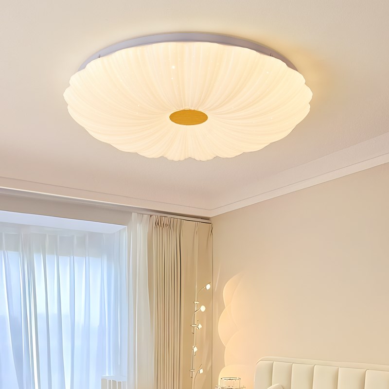 卧室灯吸顶灯奶油风主卧灯温馨南瓜小客厅灯具现代简约儿童房间灯