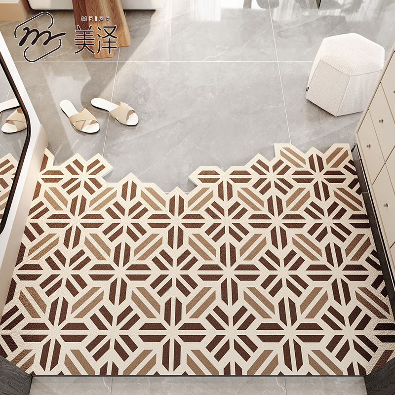 2025新款地垫入户门垫可裁剪可擦洗门口脚垫家用玄关进门皮革地毯