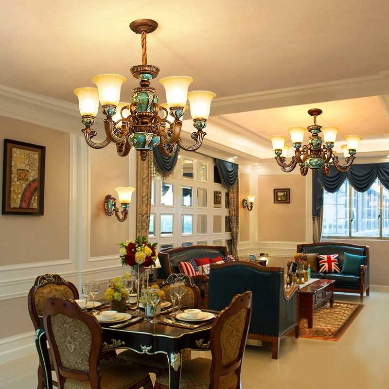 欧式吊灯客厅别墅高档大气艺术奢华法式田园复古餐厅复式楼大吊灯
