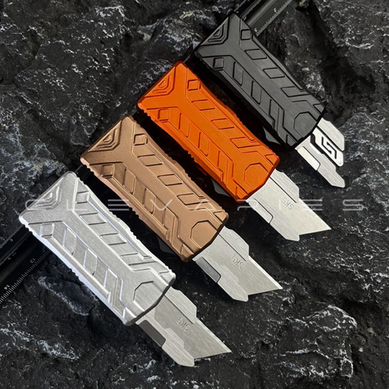 高品质直出美工刀直跳伸缩裁纸刀办公室微技术开箱小刀拆快递刀具