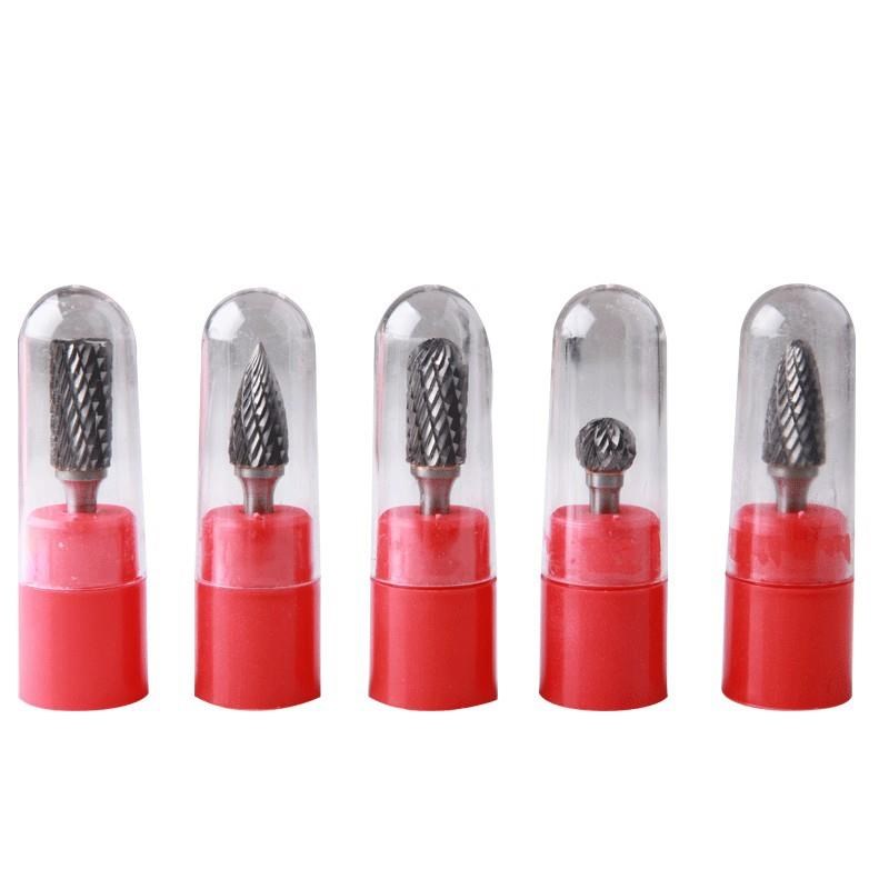 5件套6*8mgm双槽旋转锉刀双纹硬质合金锉刀钨钢磨头雕锉加长打磨