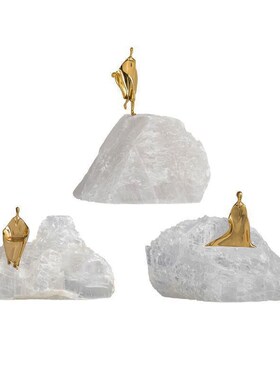 新中式软装饰品摆件家居现代简约桌面玄关博古架样板房间书房摆设