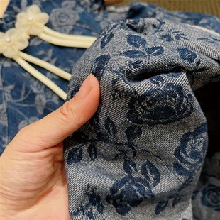 Z盘扣公主裙 女童连衣裙夏款 h2024新款 儿童装 洋气宝宝汉服国风夏装