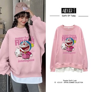 潮妈卫衣期母乳时尚 春季 春秋款 哺乳上衣服外出辣妈喂奶可外穿春装