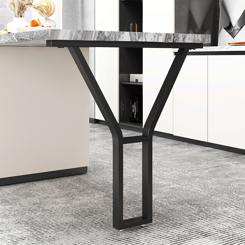 现货铁艺Y字型桌腿支架书桌梳妆台餐台脚橱柜支撑岛台吧台单边脚