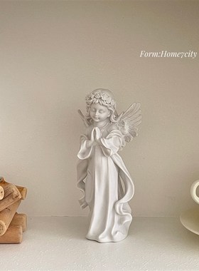 许愿天使家居小摆件精致礼物卧室装饰氛围感道具少女心雕塑复古