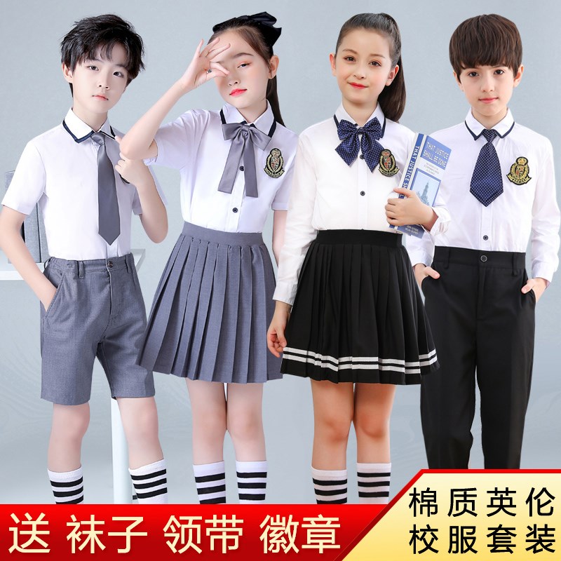 中小学生大d合唱演出服装诗w朗诵儿童表演服幼儿园服校服班服毕业