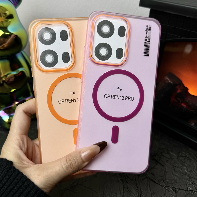 【柔砂磁吸】适用OPPOReno13Pro新品手机壳Reno12超薄PC硬壳Reno11/10镜头防摔OPPO磨砂Reno9Pro全包5G保护套