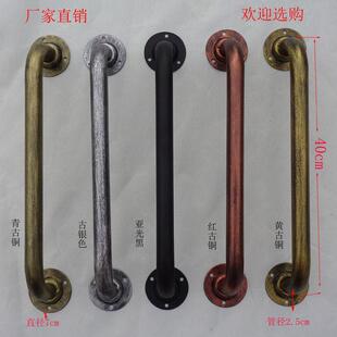 工业风格彷古木门谷仓门铁艺拉手饭厅拉门把手酒吧大小拉手