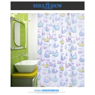 尺寸可以定做 涤纶防水绸浴帘 全国 包邮 起 小鲸鱼220 27元 250
