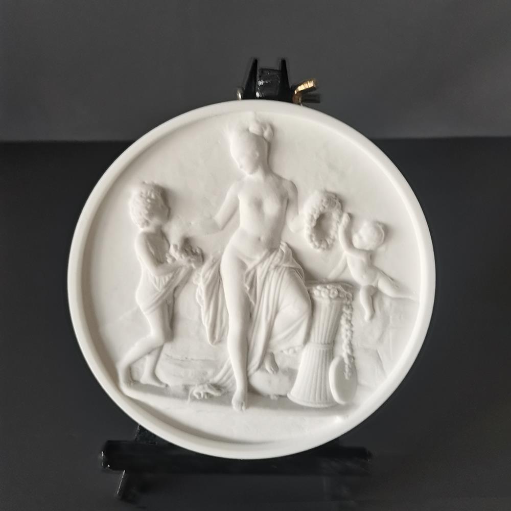 童年或春天创意石膏雕塑桌面小摆件北欧人物桌面艺术装饰画挂画